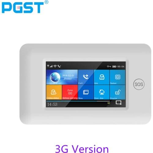 3G 433MHz All Touch Color Screen Wireless WIFI GPRS RFID APP Remote Control Smart Home Security Alarm System with Accessories