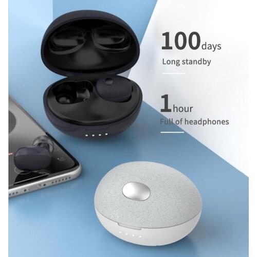 T2S Pebble Wireless Bluetooth Earphones Bluetooth 5.0 Headset In Ear Earbuds 6D Noise Cancelling HIFI Sound Earphone For Xiaomi