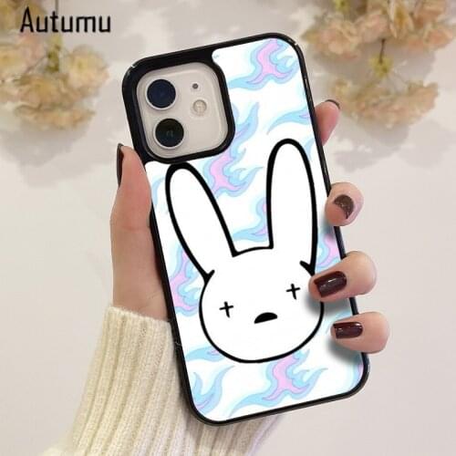 Phone Case for iPhone 12 mini X XS XR 11 Pro Max SE 2020 5 6S 7 8 Plus Samsung Galaxy S8 S9 S10 S20 S21 bunny bad rabbit Cover