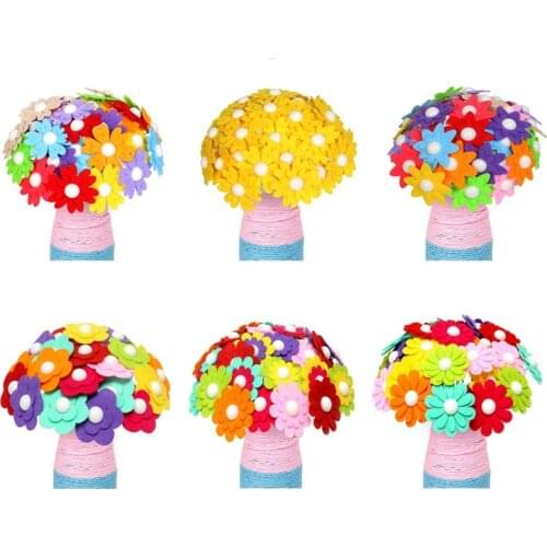 Childrens handmade diy button bouquet material package childrens creative educational toys