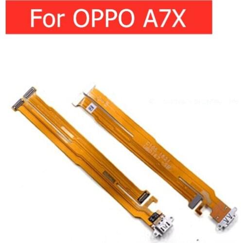 For OPPO A7X USB Charger Connector Flex Cable Microphone USB Charging Dock PCB Replacement Spare Repair Parts