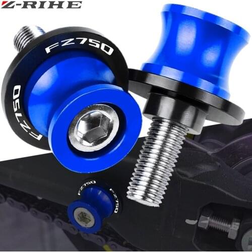FZ750 Motorcycle Swingarm Spools M6 Stand Screws CNC Aluminum Motorcycle Accessories For YAMAHA FZ750 FZ 750 1985 1986 1987 1988