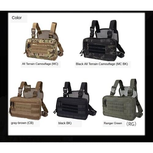 ID Tactical Hunting Chest Rig Bag Outdoor Airsoft Tactical Vest Accessories Pouch Portable Tactical Chest Shoulder Bag