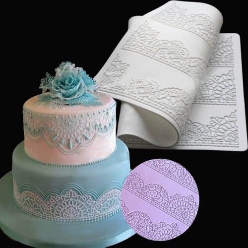 JX-LCLYL Flower Lace Mat Fondant Mold Wedding Cake Decorating Sugarcraft DIY Icing Mould