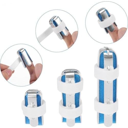 3 Sizes Finger Brace Support Posture Corrector Aluminium Finger Hand Splint Recovery Injury Pain Bending Deformation Correction