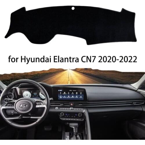 Car Dashboard Mat Cover Sun Shade Protection Pad Avoid Light Carpet Sunshield for Hyundai Elantra Avante i30 Sedan CN7 2021~2023