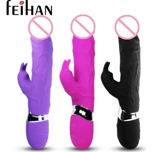 Rabbit Vibrator Dildo Vibrator 10 Frequency Clitoral Stimulator Vibration Vibrator for Women Sex Toys glass dildo female toys