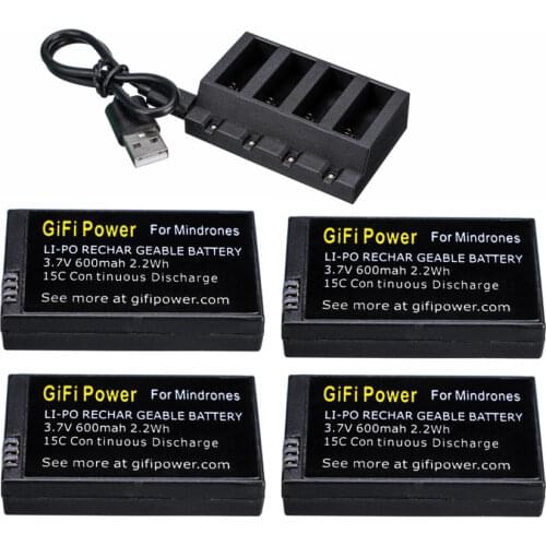 3.7V 600mAh Rechargeable LiPo Battery and charger For Parrot Mini Drones Mambo Jumping Sumo and Rolling Spider