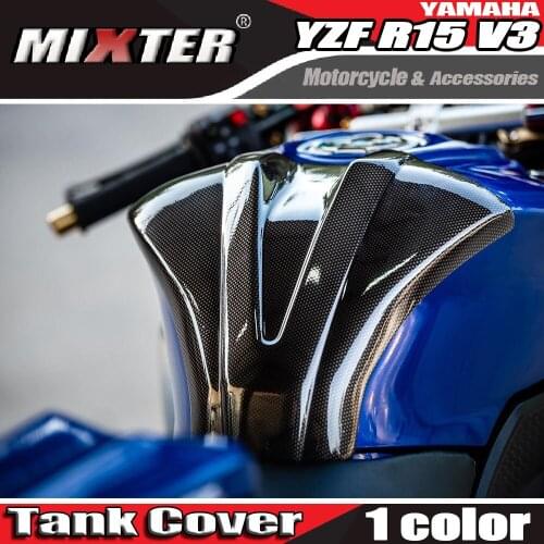 For YAMAHA YZF R15 V3.0 V3 YZF-R15 2017 2018 2019 2020 2021 Motorcycle Carbon Fiber Gas Tank Pad Sticker Protector Cover Guard