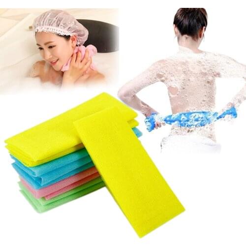 Exfoliating Nylon Bath Shower Body Cleaning Washing Scrubbing Towel Scrubbers Skin Care And Beautification Shower Accessories