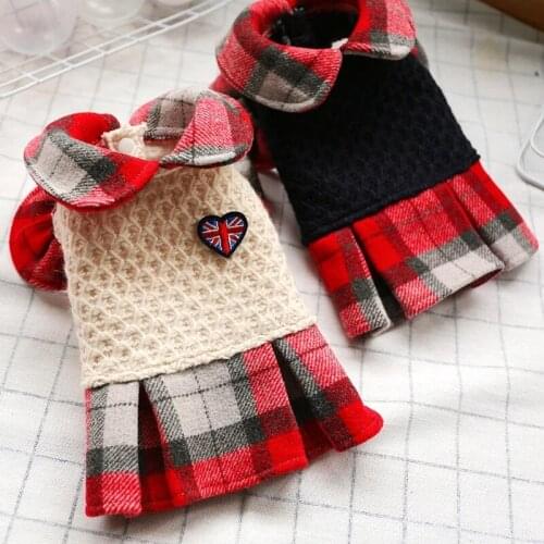 Dog Clothes Winter Dog Dress Princess Skirt Uniform Cat Chihuahua Yorkshire Puppy Costume Poodle Bichon Pomeranian Pet Outfit