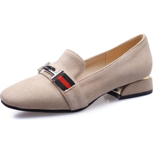 Early spring of 2019 the new low with 33-43 square shallow mouth womens single shoes