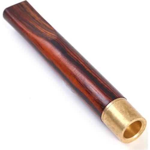 Rosewood Copper head Cigarette microporous rod filter Cleaning cigarette holder Suitable for 5.2mm 8mm cigarette smoking set