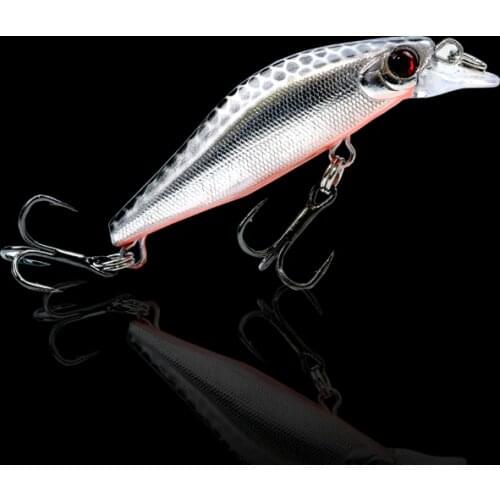 Fishing Lure 5.3cm 3g Hard Bait Minnow Crank Fishing lures Floating water Bass Wobblers Winter Baits