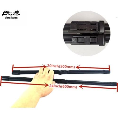 Free shipping 2pcs/lot Wiper blades for 2007 -2016 Audi A5 8T 24"+20"Car Accessories Windscreen Wipers Car-styling