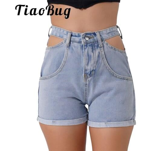 Женские летние джинсы TiaoBug China At AliExpress