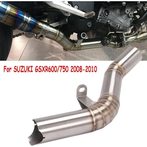 For SUZUKI GSXR 600 750 K8 K9 L1 GSXR750 GSXR600 2008 2009 2010 Exhaust Escape Link Pipe Catalyst Delete Eliminator Enhanced