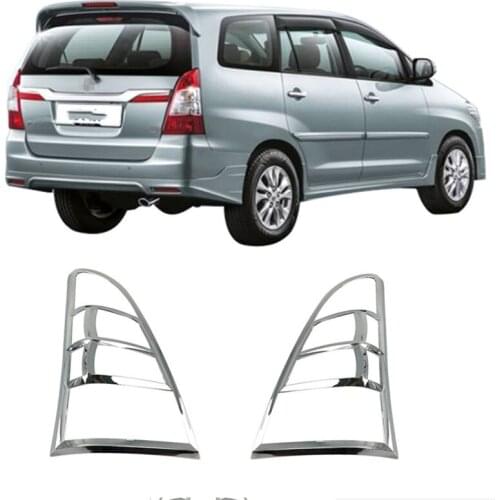For Toyota INNOVA 2012-2014 high-quality ABS chrome-plated tail light frame, tail light decorative bright frame Car Accessories