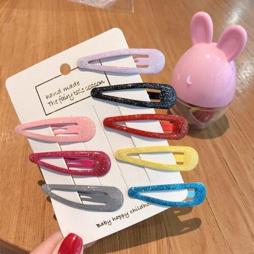 10/20/24Pcs/box Children Cute Cartoon Barrettes Hairpins Girls Lovely Frosted Matte Hair Clips Headwear Kids Hair Accessories