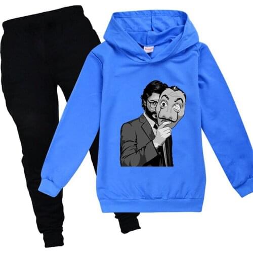 Boys Winter Clothes Funny House of Paper Halloween Children Clothing Set Boutique Thanksgiving La Casa De Papel Girls Outfits