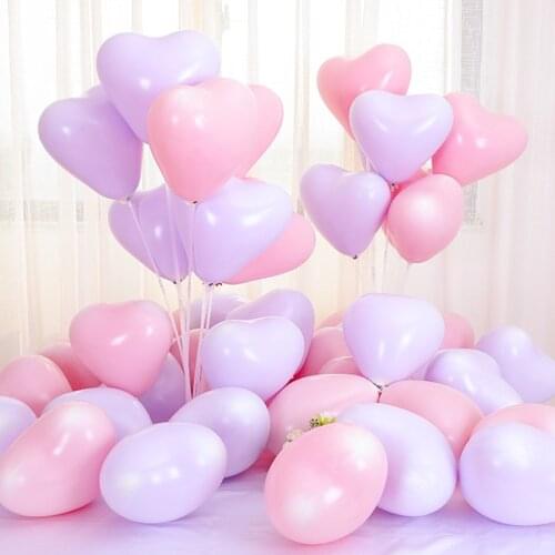 10pcs/lot Romantic Macaron Balloon Love Candy Heart Balloons Garland Arch Kit Wedding Birthday Party Decoration Macaron Balloons