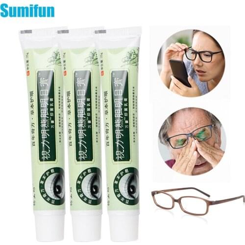 3pcs Eye Cream Eye Protection Ointment For Eye Fatigue Dry Improve Eyesight Eye Beauty Care Chinese Herbal Plaster Health Care