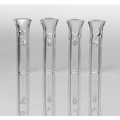 4pcs Clear Flat Glass Filter Tips