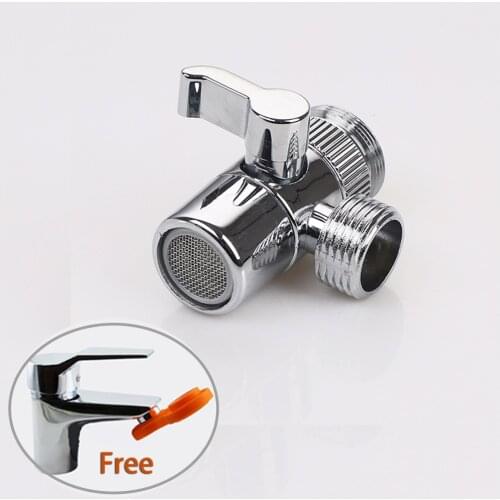 Bathroom Faucet Adapter Kitchen Tube Connector Valve 22/24mm Splitter Diverter Valve Water Tap Connector for Toilet Bidet Shower