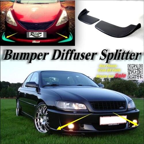 Car Splitter Diffuser Bumper Canard Lip For Chevrolet Omega B C Tuning Body Kit / Front Deflector Flap Chin Fin Reduce Body