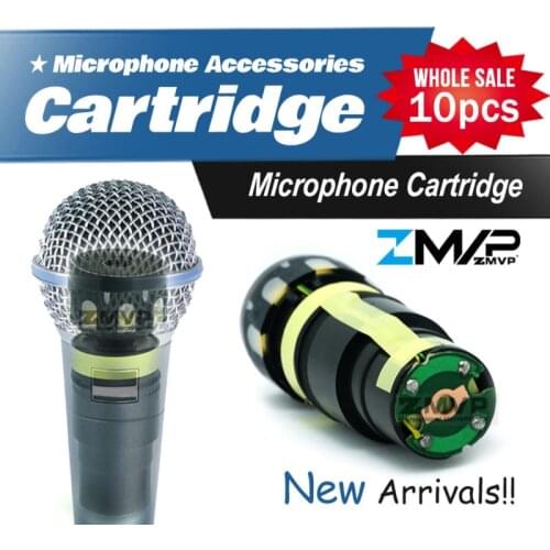 Free Shipping!! 10pcs Capsule Cartridge For BETA58A BETA57A Wired Microphone Capsule Supercardioid Dynamic Direct Replacement