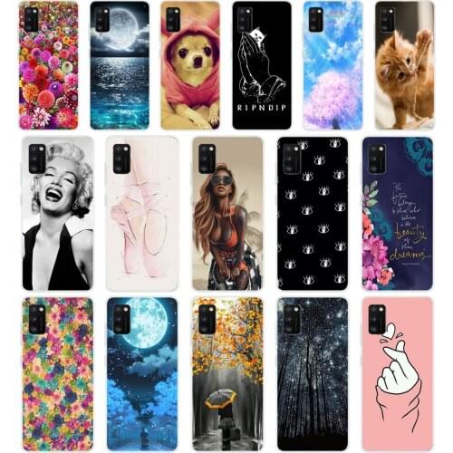 F For Samsung A41 Case Cover Bumper On For Samsung Galaxy A41 TPU Soft Silicone Back Cover Case for Samsung A 41 Coque