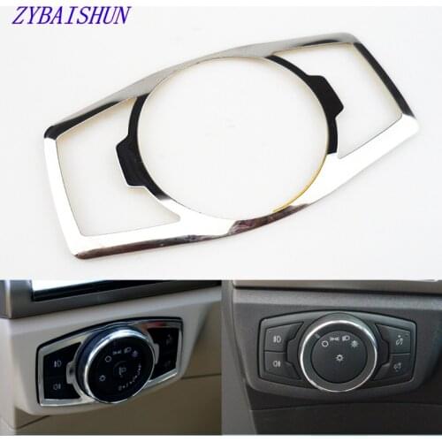 Stainless Steel Headlight Decorative Stamp Cover for Ford Focus 3 MK3 / 4 Mondeo Escape Explorer Mustang Kuga accessories