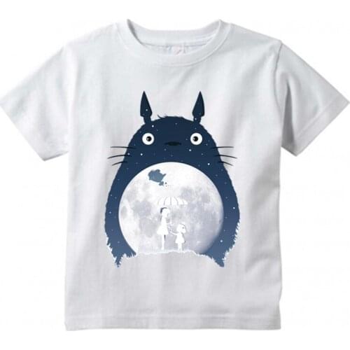Kids Anime Totoro Design T Shirt Boys/Girls Great Casual Kawaii Short Sleeve Tops Summer Kids Funny T-Shirt 13077