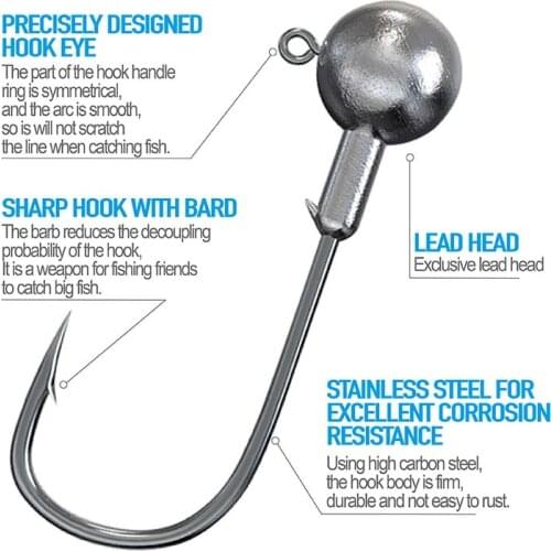 Banshee 2g 1g 3.5g 7g 5g 10g Jig Head Hook Fishing Jig Heads Lead Jigs For Fishing Jighead For Soft Lures Glowka Jigowa Worm Jig