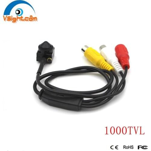 1000TVL Mini Pin hole CCTV Camera 15*15mm With Audio 3.7mm Lens Security Cable Camera