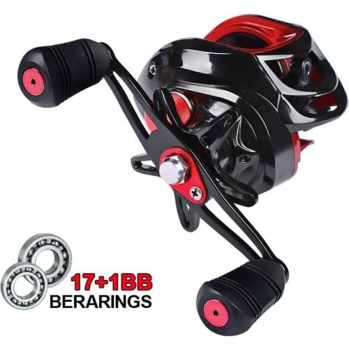 High Quality Baitcasting Reel 10KG Max Drag Dual Brake System Reel 18+1 BBS 7.1:1 High Speed Fishing
