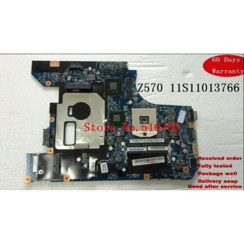 Laptop motherboard 48.4PA01.021 For Lenovo Z570 11S11013766 11013766 main boards Tested