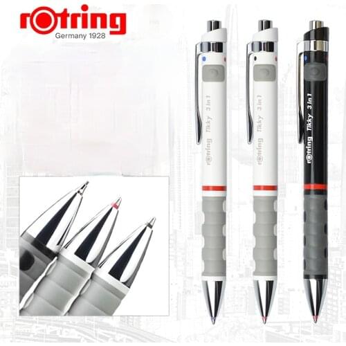 Rotring Red Ring Tikky Three-in-one Multi-function Automatic Pencil Gravity Sensing Activity Automatic Pencil Ballpoint Pen