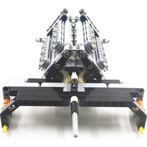 MOC Technic Parts 200pcs V16 Engine for Bugatti chiron 42083 compatible with lego for kids boys toy