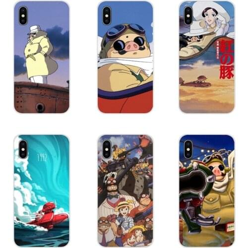 Cartoon Porco Rosso For Apple iPhone X XR XS MAX 4 4S 5 5S 5C SE 6 6S 7 8 Plus ipod touch 5 6 Accessories Phone Cases Covers
