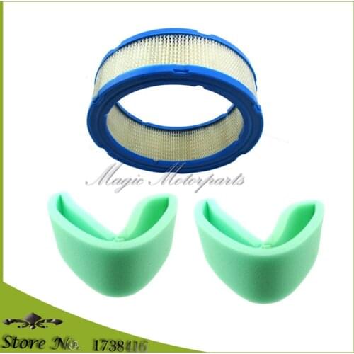 Air Filter Sponge Set For Briggs & Stratton 394018 394018S 392642 290400 4135