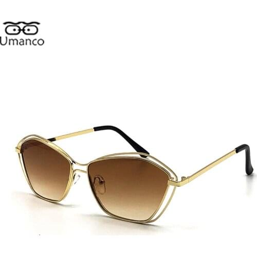 2021 New Vogue Sunglasses Women Cat Eye Personality Prom Glasses Metal Double Frame Sunglasses Travel Street Driving Gift UV400