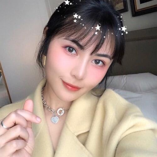 Original Heart Pendant Round Clasp S925 Sterling Silver Necklace Womens High Quality Brand Valentines Day Gift