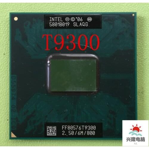 For Intel Core 2 Duo T9300 2.5 GHz 6M 800MHz Processor Socket P SLAYY SLAQG CPU Free Shipping