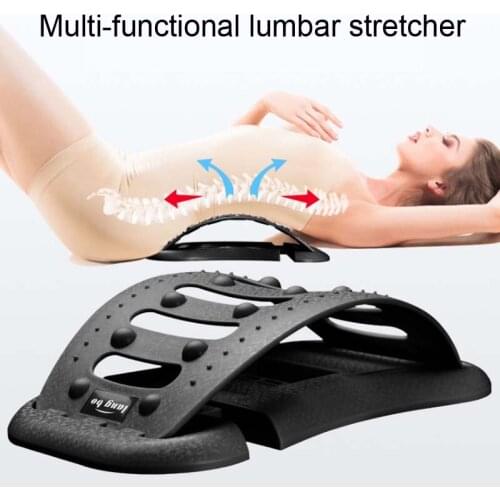 Lumbar spine stretcher spine orthosis back cervical spine relaxation scoliosis corrector yoga backrest