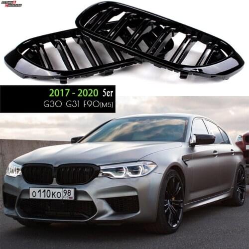 ABS High Gloss Black Kidney Bumper Grille For BMW 5 Series G30 G31 F90 M5 2017 - 2019, Perfect Match