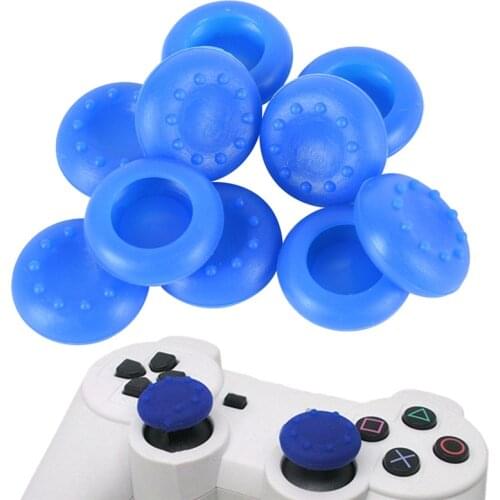 10pcs/lot For PS3 PS4 XBOX 360 Rubber Silicone Cap Analog Controller Silicone Cap Cover Thumb Stick Grip