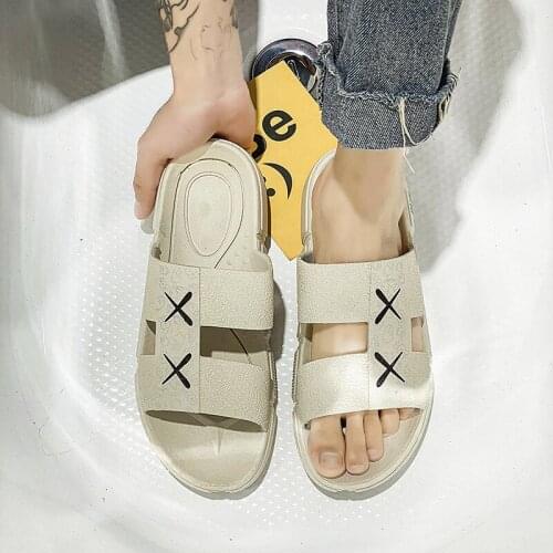 Men Slippers Big Size Fashion Sneakers Men Owens Sandals Shoes Man Flip Flop Slide Sandal For Mens Summer Sandles