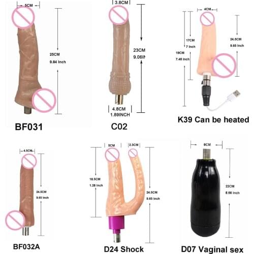 Fredorch Sex Machine Attachments big Flesh dildos for 3XLR love Machine Suitable for all machines in the shop