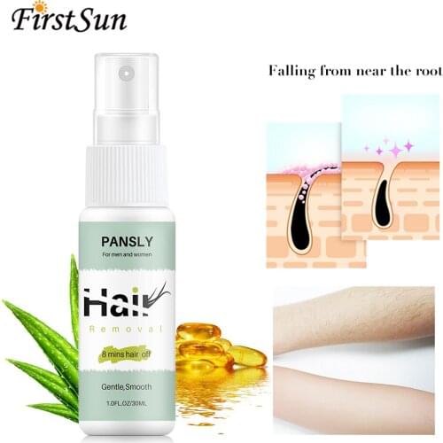 Body Hair Removal Spray 8 Mins Face Arm Chest Private Part Body Hair Off Spray Liquid Painless Hair Remover for Men and Women
